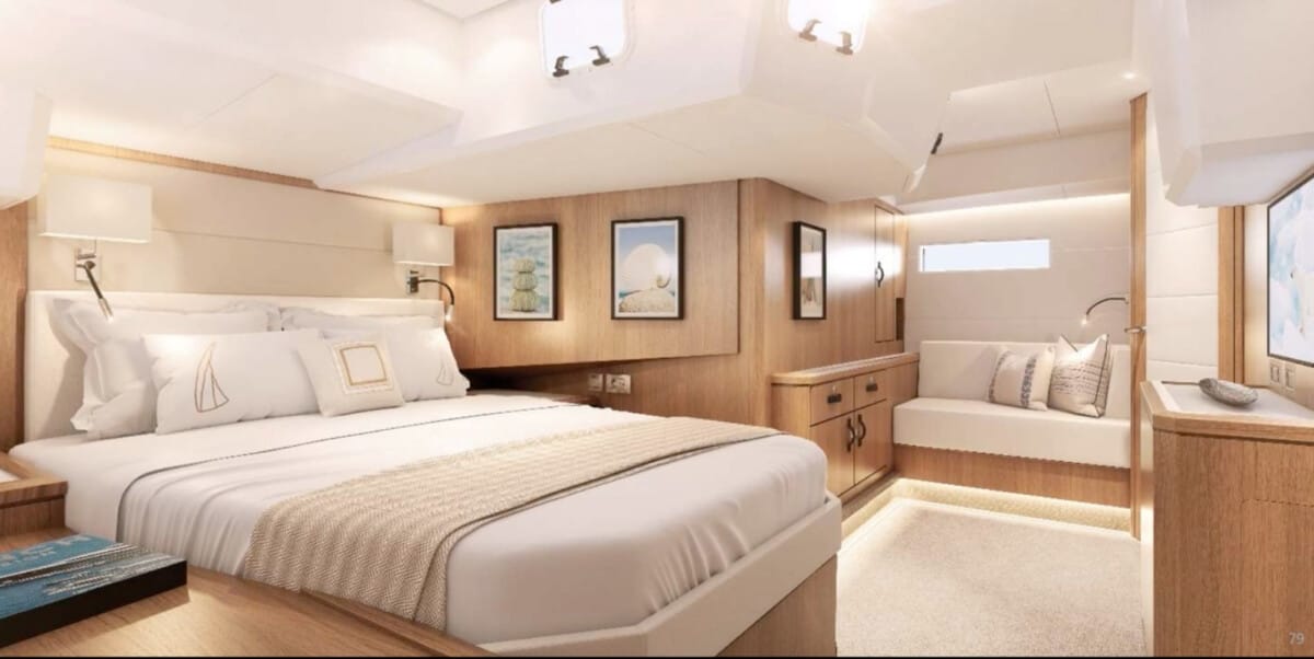 Jeanneau 60 Yacht owners aft cabin statesroom